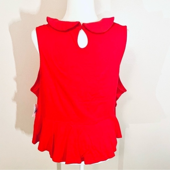 ๐ NEW Disney Minnie Mouse Peplum Tank โ Women's 1X ๐ 100% Cotton - Picture 6 of 12